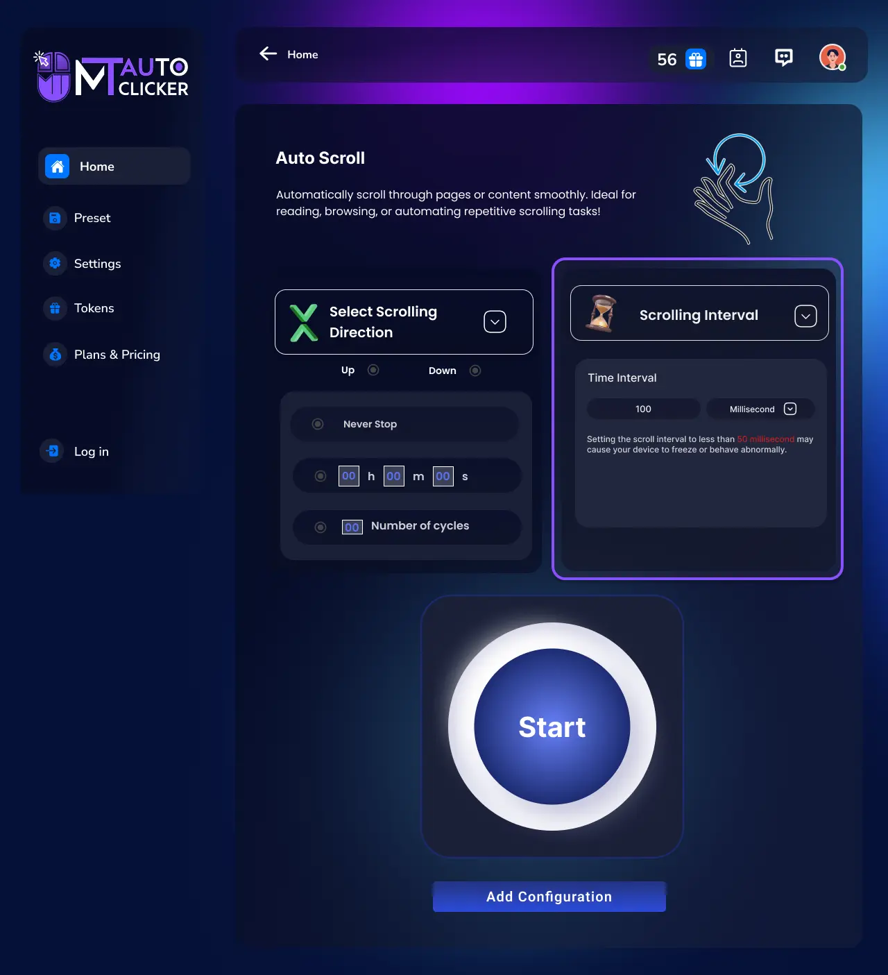 Step 3: Set Scrolling Interval